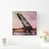 Bereitstellung, RI "Stuck-up Bridge" Quadratische Wanduhr (Zuhause)