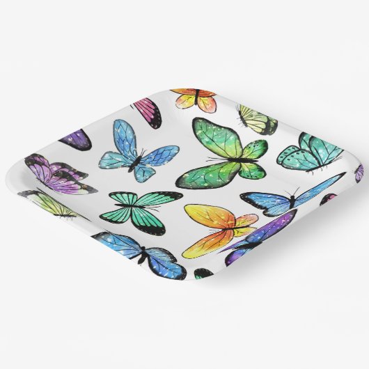 Bereitstellung von benutzerdefinierten Schmetterli Pappteller (Gewinkelt)