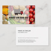 Bereitstellung von Nahrungsmitteln | LKW | Frische Visitenkarte (Vorne/Hinten)