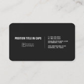 Bereitstellungskonzepte - Firmenkarte Visitenkarte (Rückseite)