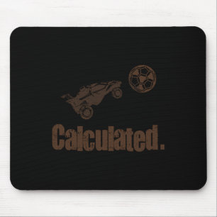 Bereknetes Vintage Retro Raketen Fußball RC Auto Mousepad