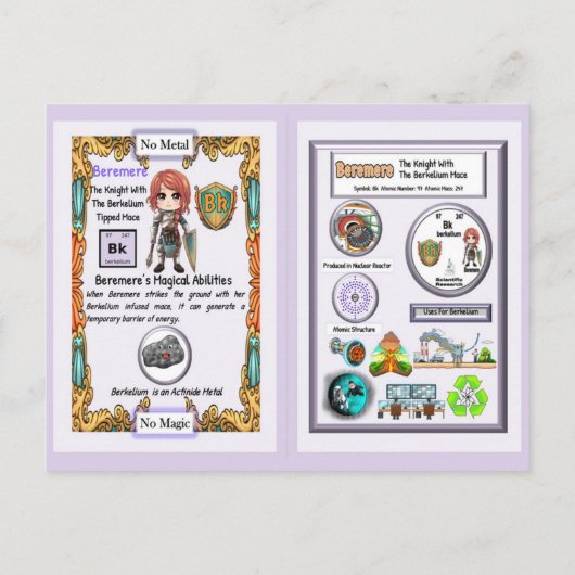 Beremere - Ritter Berkelium Mace Postkarte (Rückseite)