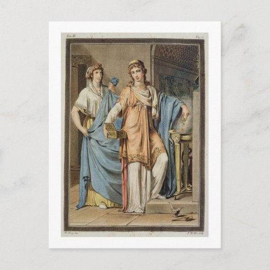 Berenice, Kostüm für 'Berenice' by Jean Racine Postkarte (Vorderseite)