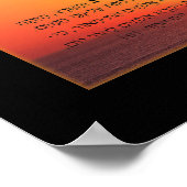 Bereshit Genesis 1 hebrew Art Poster (Ecke)