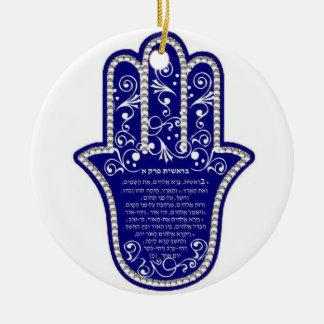 Bereshit hamsa Verzierung Keramik Ornament