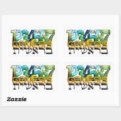 Bereshit Rechteckiger Aufkleber (Blatt)