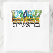 Bereshit Rechteckiger Aufkleber (Tasche)