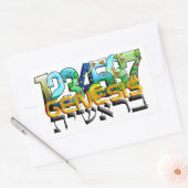 Bereshit Rechteckiger Aufkleber (Umschlag)