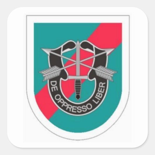 BERET FLASH/DUI 20TH SPECIAL FORCES GROUP STICKERS (Vorderseite)