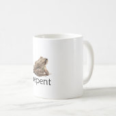 Bereue Frosch, lustiger Memee Kaffeetasse (VorderseiteRechts)