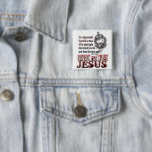 Bereuen Sie und vertrauen Sie auf Jesus Button (Beispiel)