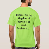 Bereut: für das Königreich des Himmels ist zur T-Shirt (Rückseite)