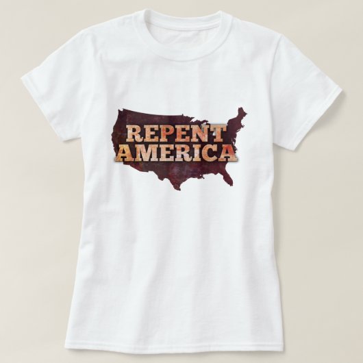 Bereutes Amerika T-Shirt (Design vorne)