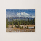 BERG 310D SHASTA ÜBER einem FELD Des SCHNEES Puzzle (Horizontal)