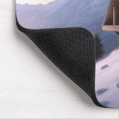 Berg-A-Frame-Chalet im Winter Mousepad (Ecke)