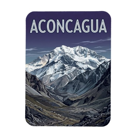 Berg Aconcagua Magnet (Vertikal)