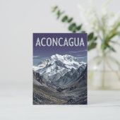 Berg Aconcagua Postkarte (Stehend Vorderseite)