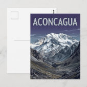 Berg Aconcagua Postkarte (Vorne/Hinten)