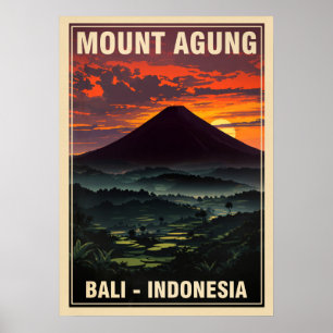 Berg Agung Bali Indonesien V05 Poster
