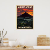 Berg Agung Bali Indonesien V05 Poster (Küche)