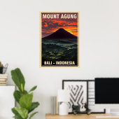 Berg Agung Bali Indonesien V05 Poster (Heimbüro)