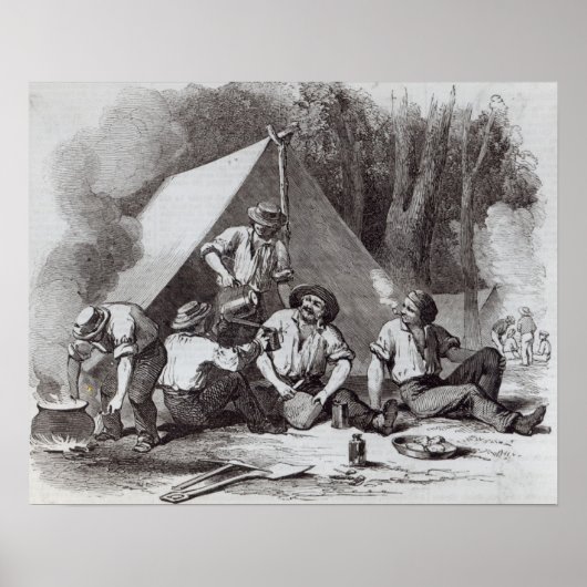 Berg Alexander Goldgräber im Abend-Chaos Poster (Vorne)