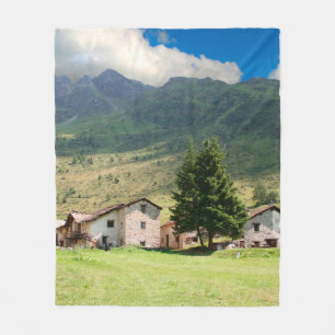 Berg-Alpen-Dorf, Schönheit, Gebäude, Land, Fleecedecke
