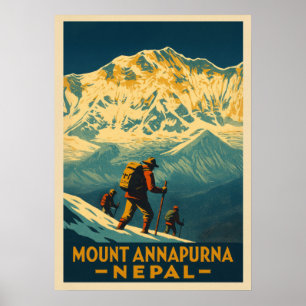 Berg Annapurna Nepal V01 Poster