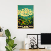 Berg Annapurna Nepal V02 Poster (Heimbüro)
