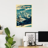 Berg Annapurna Nepal V05 Poster (Heimbüro)