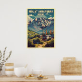 Berg Annapurna Nepal V06 Poster (Küche)