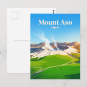 Berg Aso Japan Postkarte (Vorne/Hinten)
