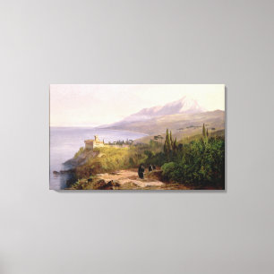 Berg Athos und Kloster Stavroniketes, 18 Leinwanddruck