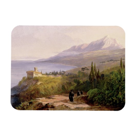 Berg Athos und Kloster Stavroniketes, 18 Magnet (Horizontal)