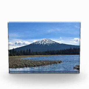 Berg Bachelor am Hosmer Lake, OR Fotoblock