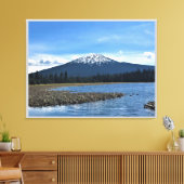 Berg Bachelor am Hosmer Lake, OR Leinwanddruck (Insitu (Wohnzimmer))