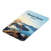 Berg Batur Indonesien Magnet (Linke Seite)