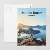 Berg Batur Indonesien Postkarte (Vorne/Hinten)