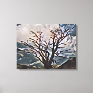BERG BAUM    LEINWANDDRUCK