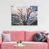 BERG BAUM LEINWANDDRUCK (Insitu (Wohnzimmer))