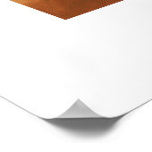 Berg bei Morgendämmerung Poster (Ecke)