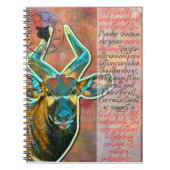 Berg Bongo Antelope III Notizblock (Vorderseite)