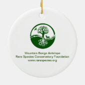 Berg Bongo und Kalb Keramik Ornament (Hinten)