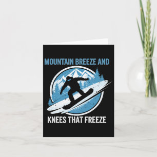 Berg Brise Knie, die Snowboarden gewinnen Karte