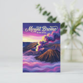 Berg Bromo Indonesien Postkarte (Stehend Vorderseite)