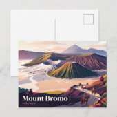 Berg Bromo Indonesien Postkarte (Vorne/Hinten)
