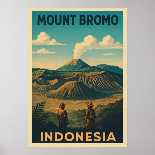 Berg Bromo Indonesien V01 Poster (Vorne)