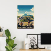 Berg Bromo Indonesien V02 Poster (Heimbüro)