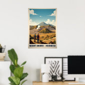Berg Bromo Indonesien V03 Poster (Heimbüro)
