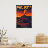 Berg Bromo Indonesien V06 Poster (Küche)